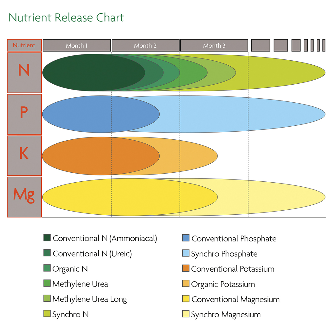 TourTurf® Excel Multiphase  18-4-8 + 1% MgO (Tee Grade)